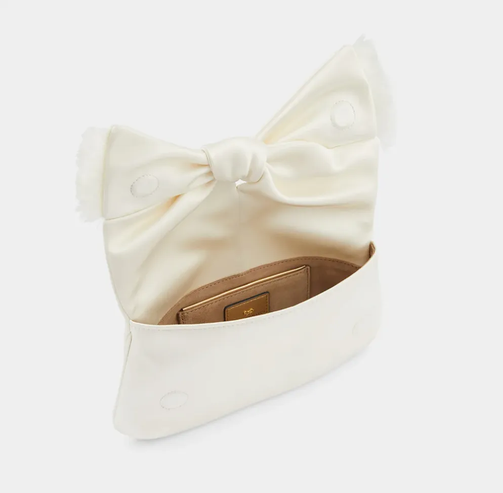 Anya Hindmarch Satin Bow Clutch