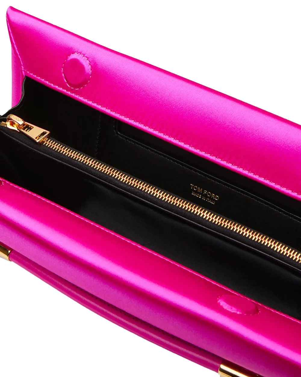 Ava Satin Clutch in Pink