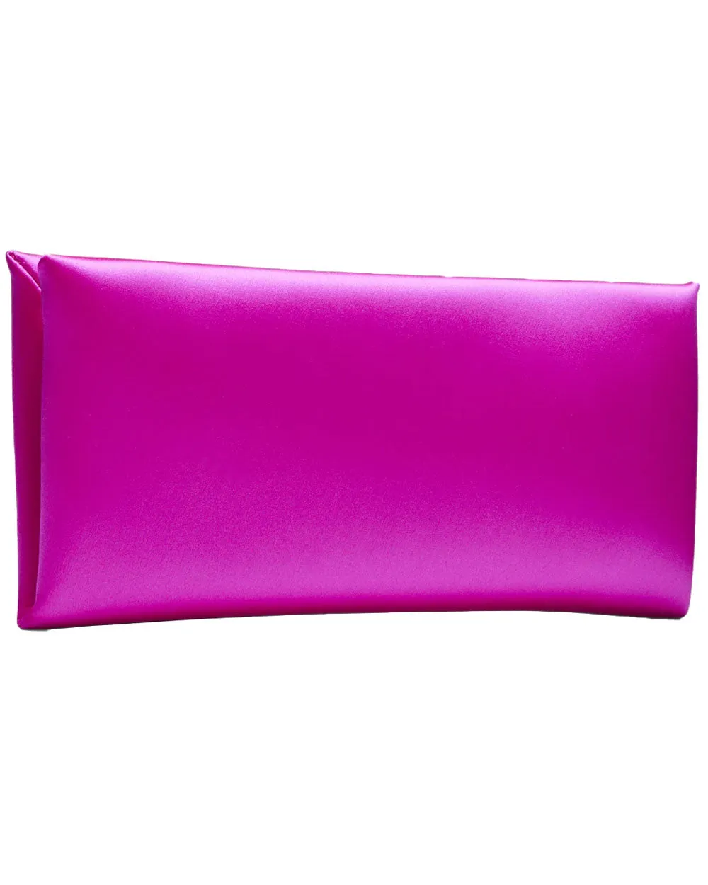 Ava Satin Clutch in Pink