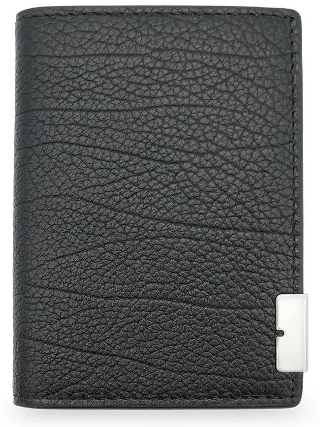 B-Cut Logo Leather Card Wallet Black