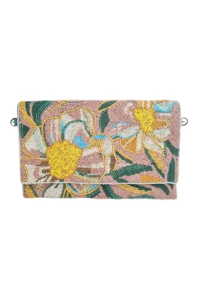 Beaded Clutch | Blush Floral