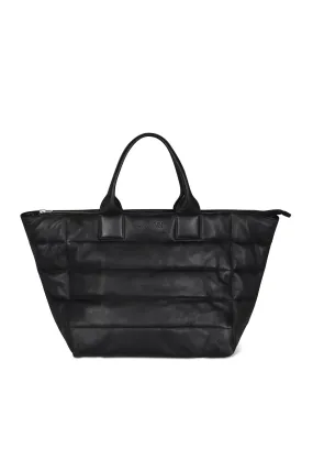 Black Leather Weekender Bag