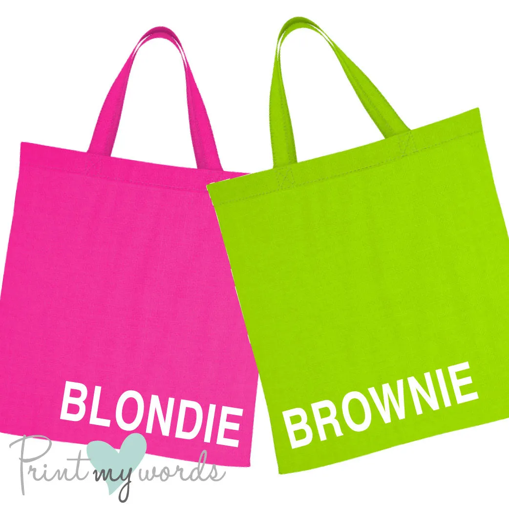 BLONDIE & BROWNIE Tote Bags