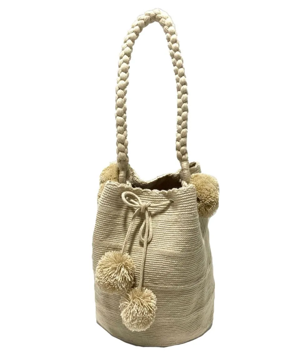 Boho Chic Handbags with Pompoms