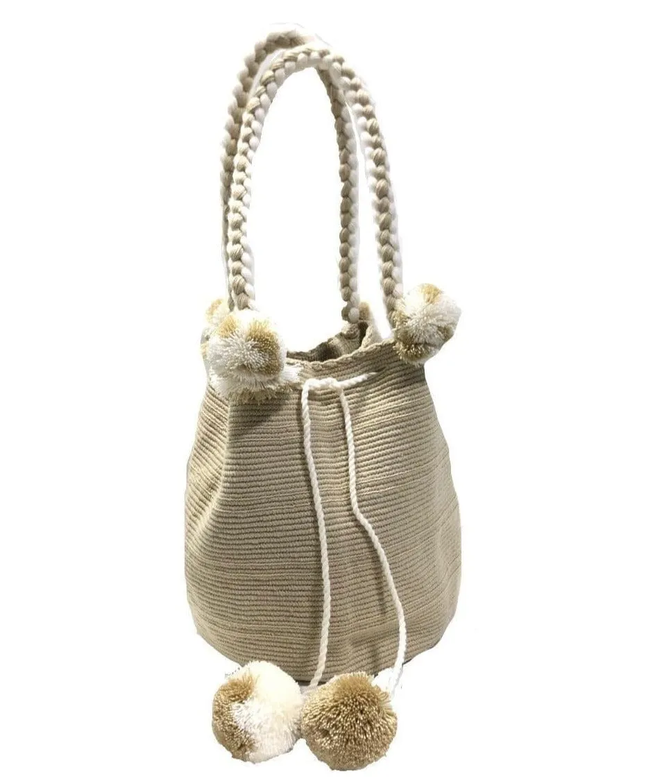 Boho Chic Handbags with Pompoms