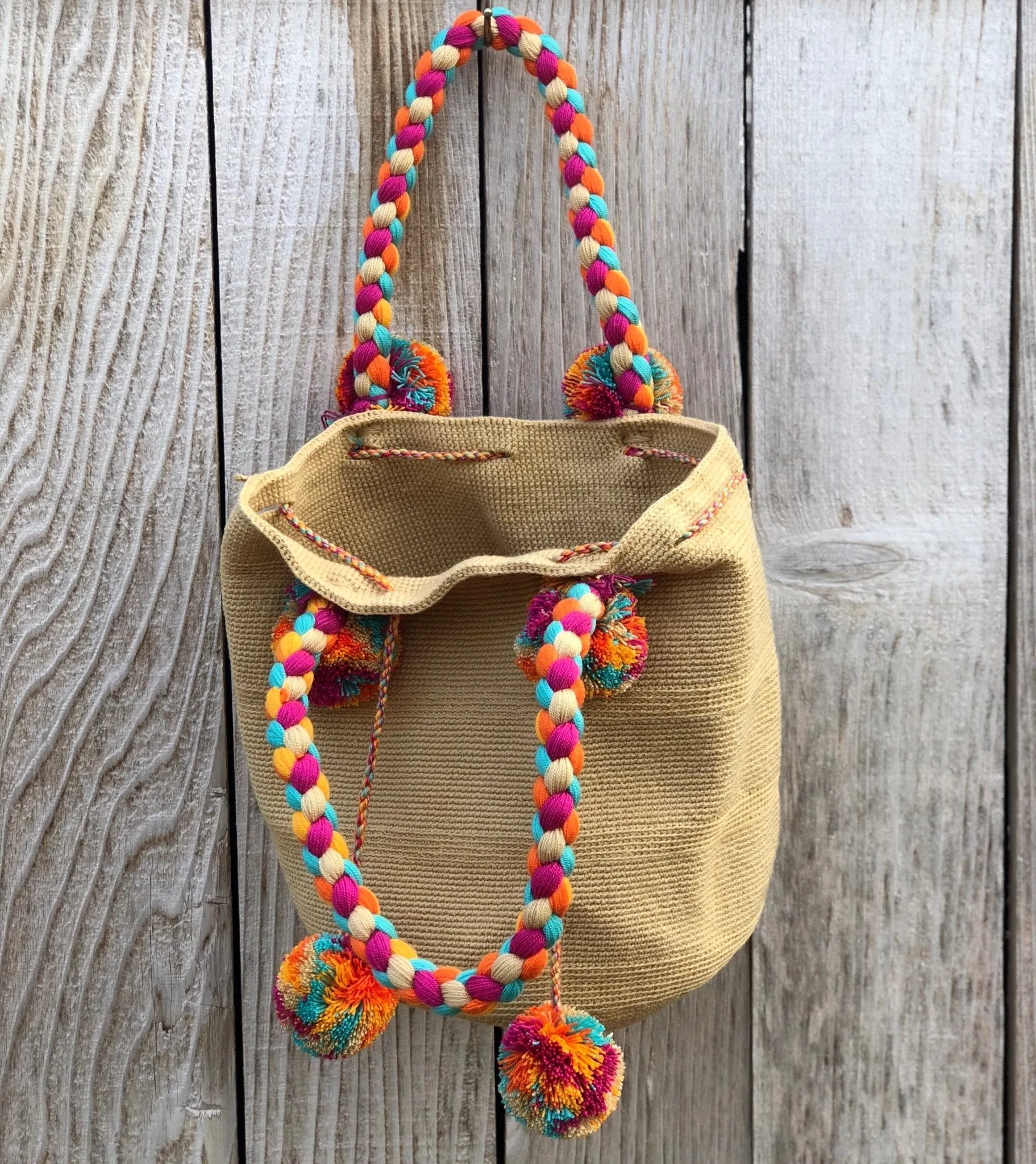 Boho Chic Handbags with Pompoms