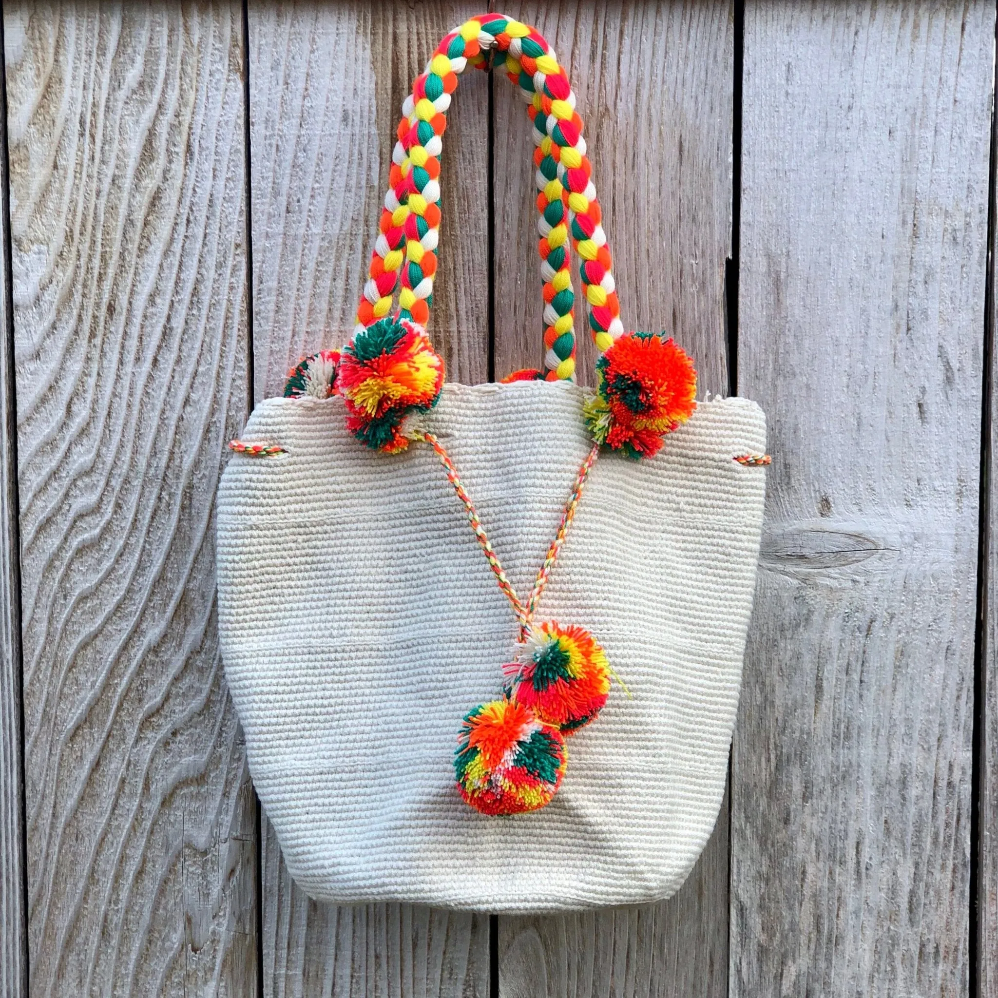 Boho Chic Handbags with Pompoms