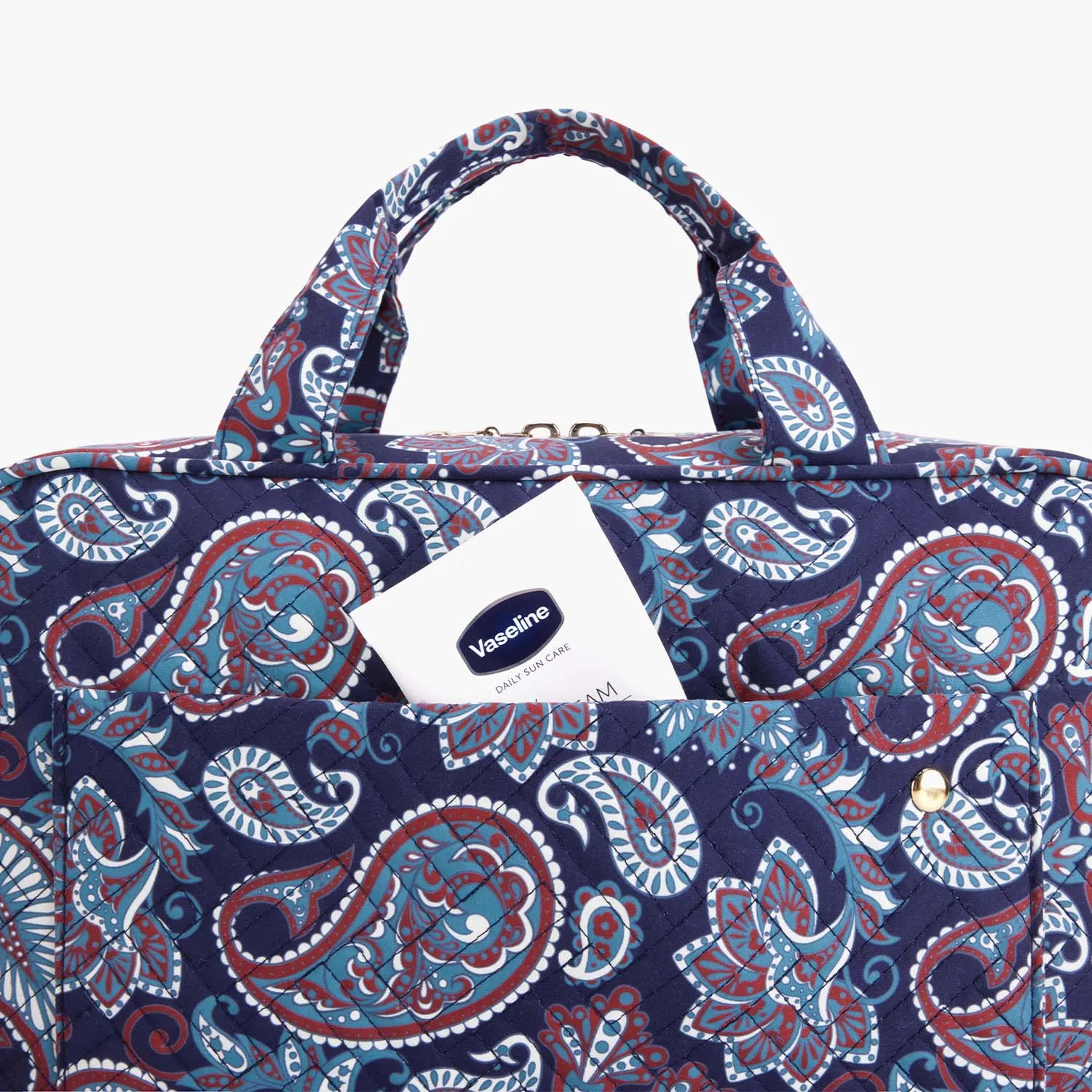 Bonchemin Red Paisley The Space Saver Toiletry Bag