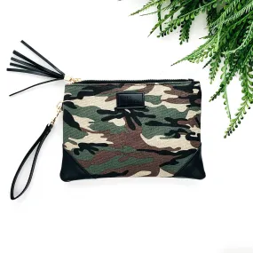 Camouflage Print Wristlet