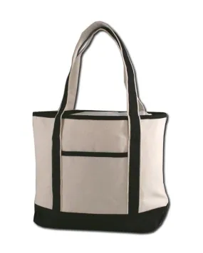 Canvas Extra Large Deluxe Tote Bag w/Front Pocket - TG215