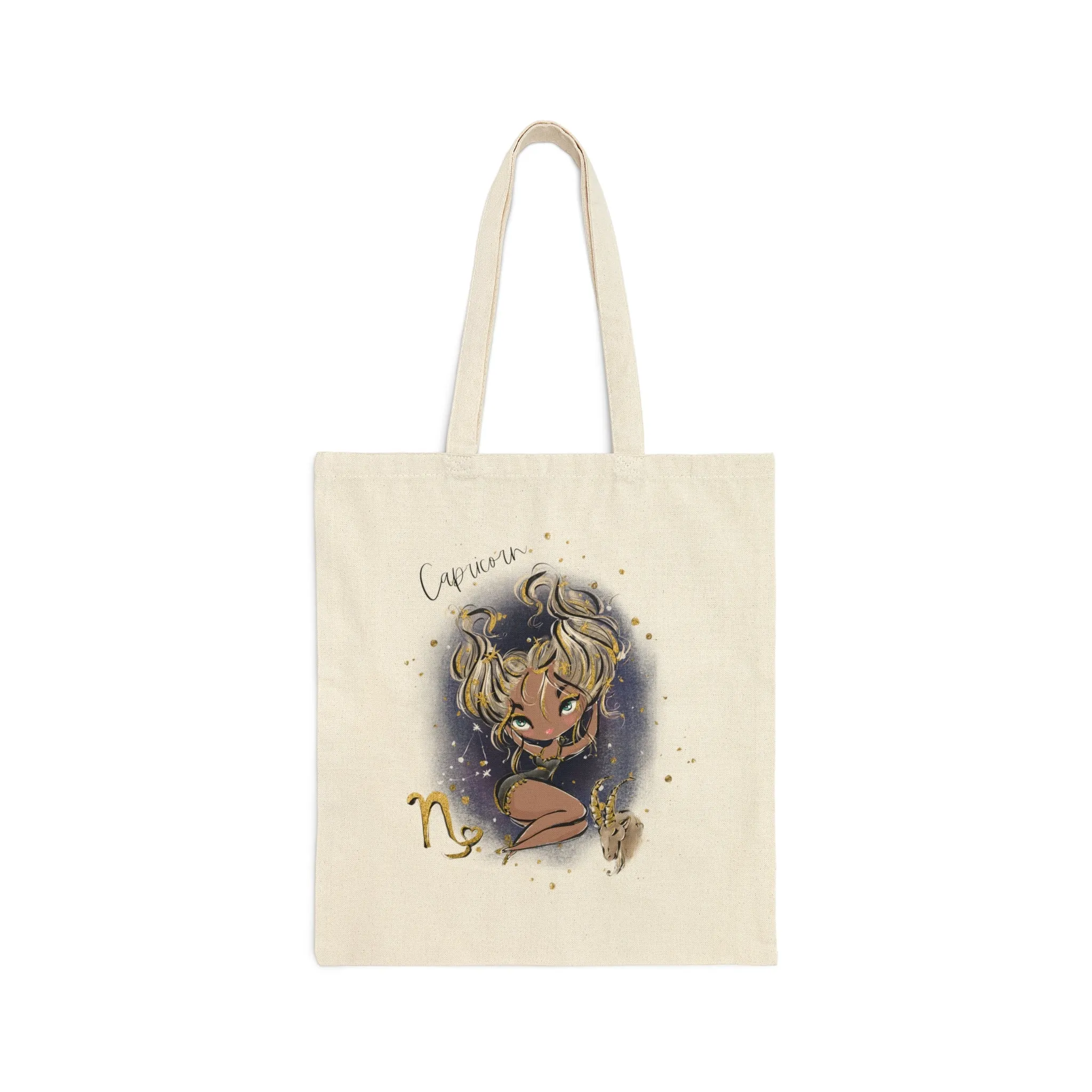 Canvas Tote Bag, Zodiac, Capricorn