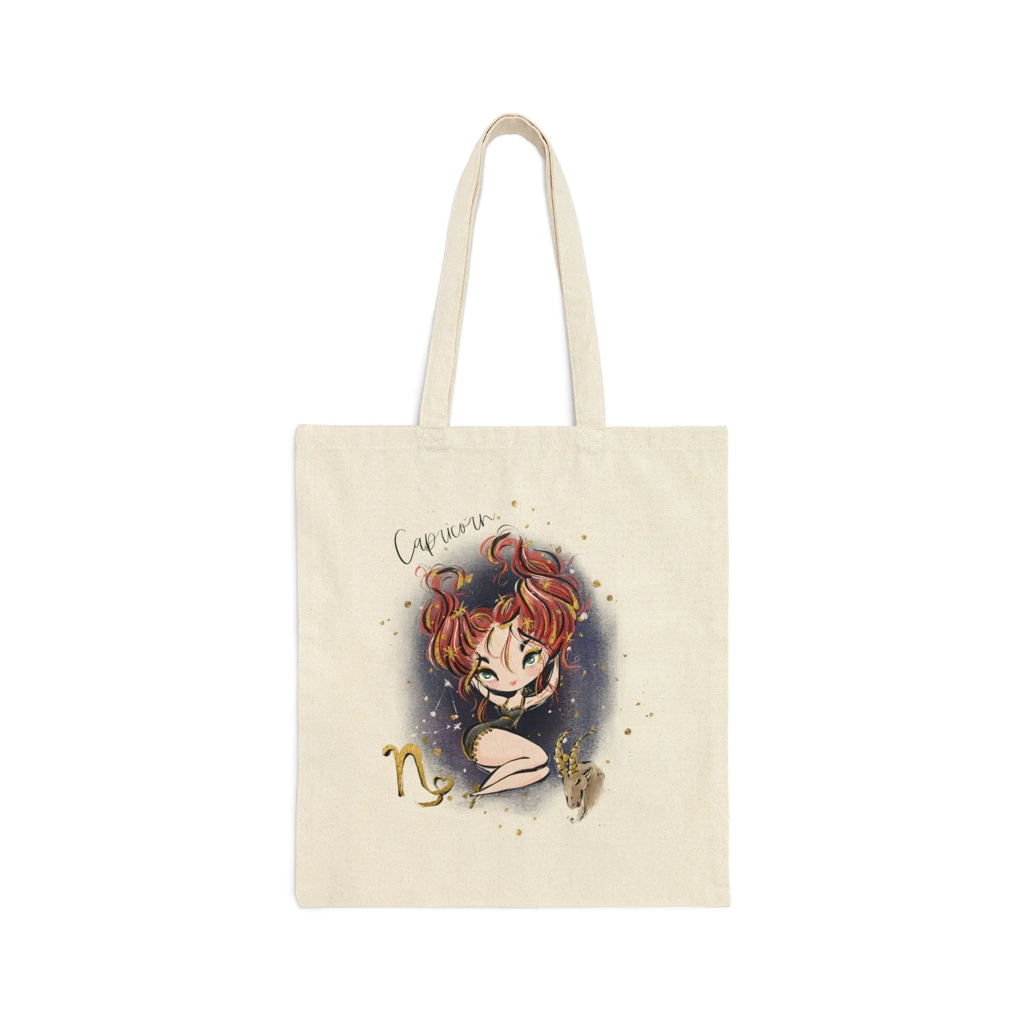 Canvas Tote Bag, Zodiac, Capricorn