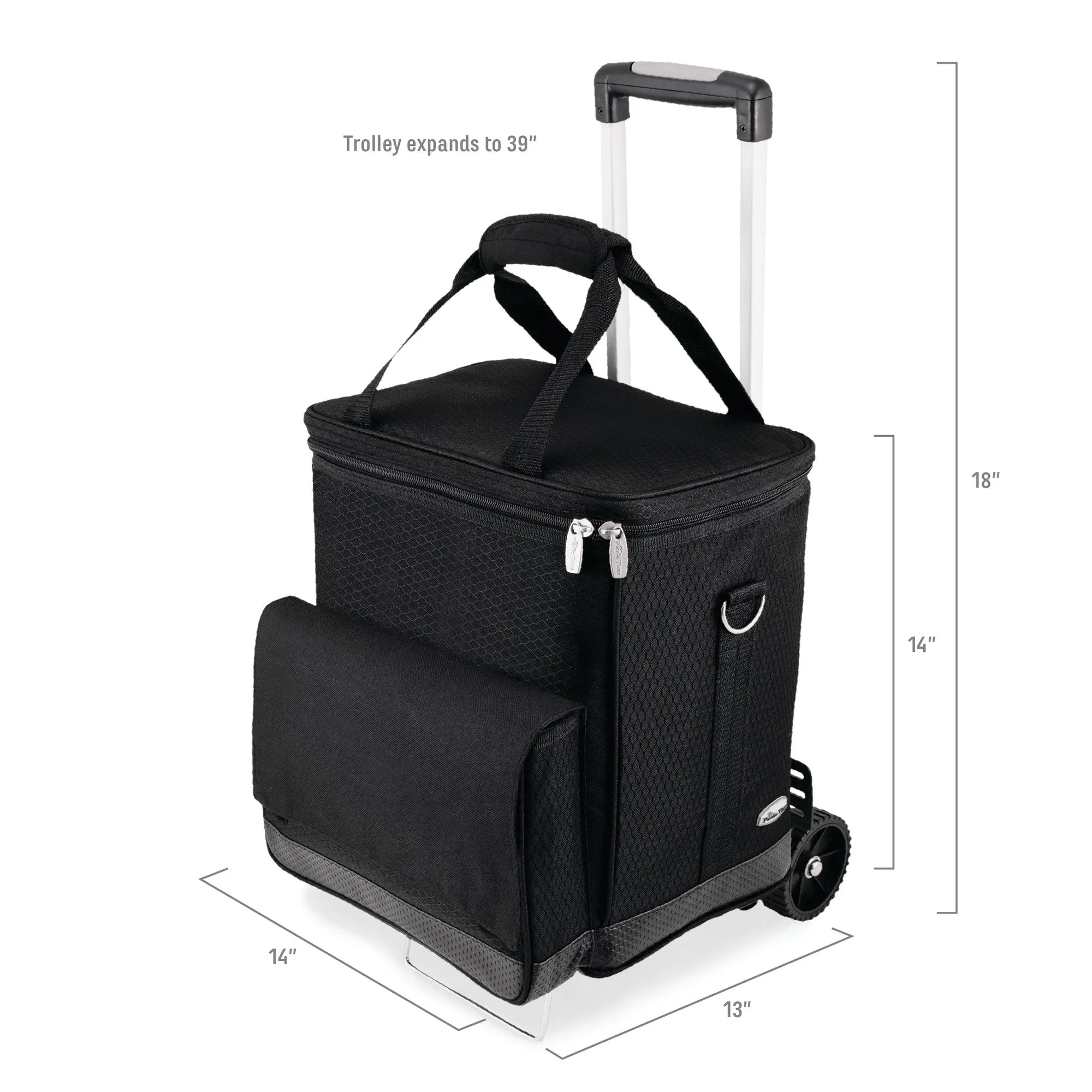 Cellar 6-Bottle Wine Carrier & Cooler Tote with Trolley