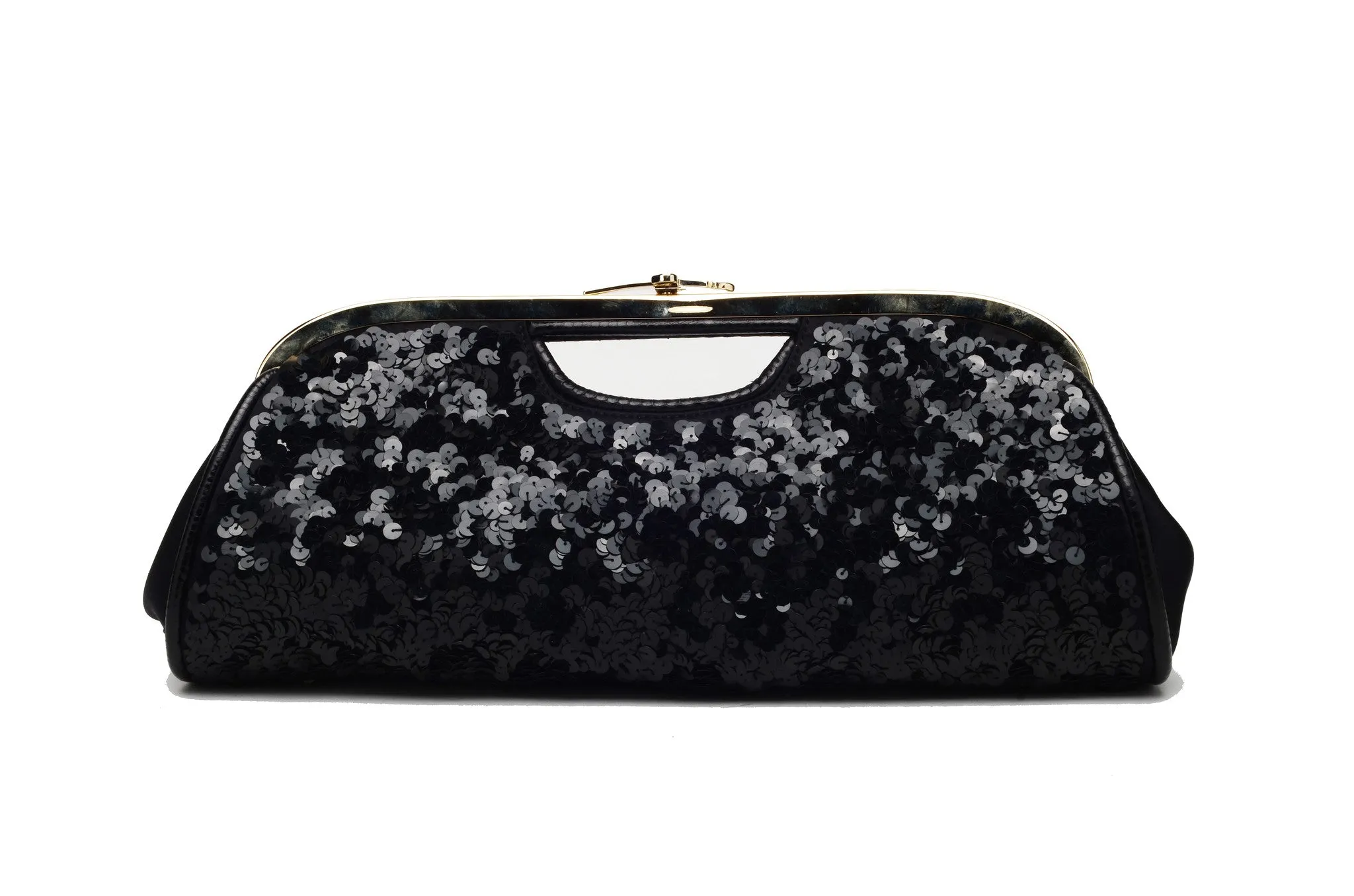 Cesare Paciotti - Black Sequins Bag -