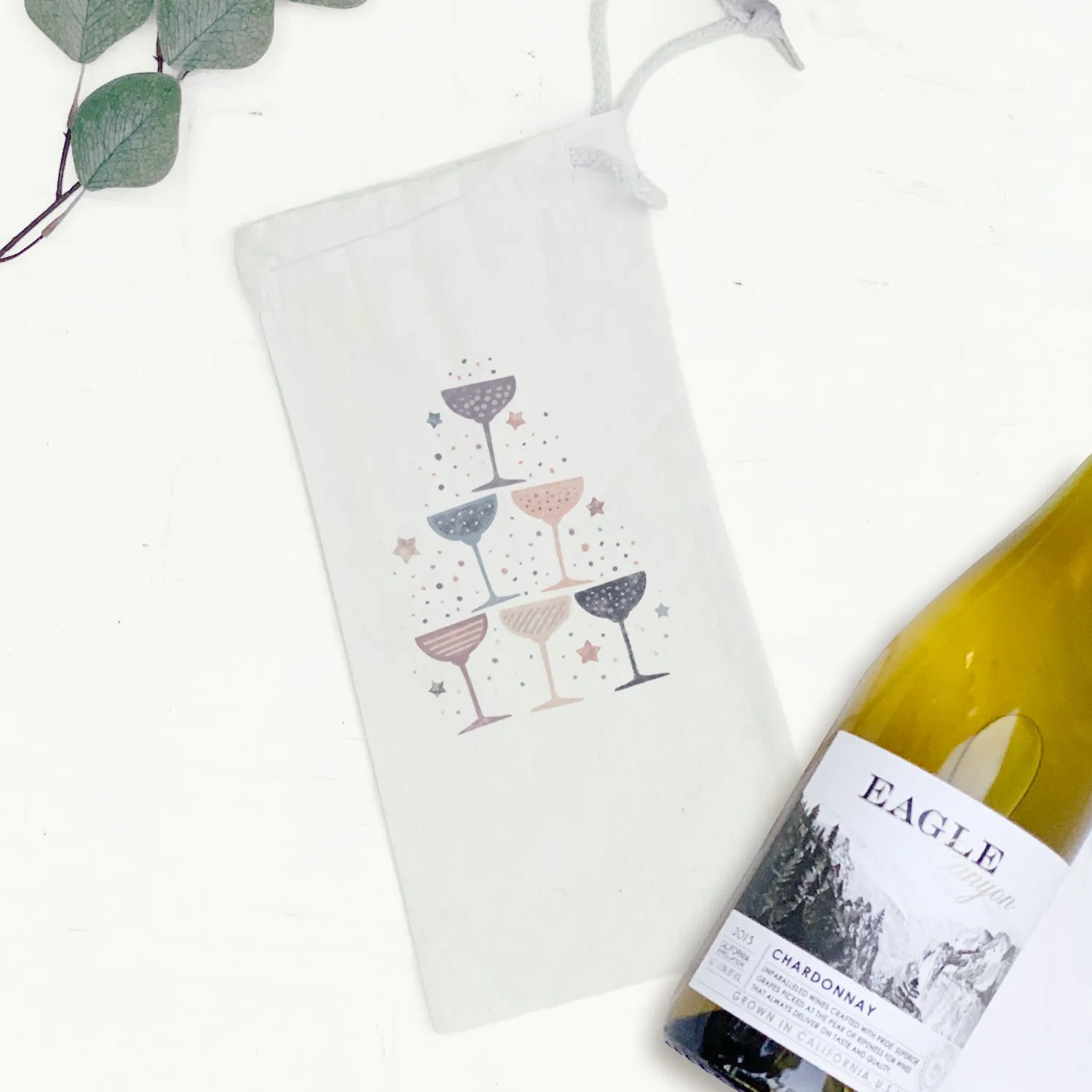 Champagne Pyramid - Canvas Wine Bag