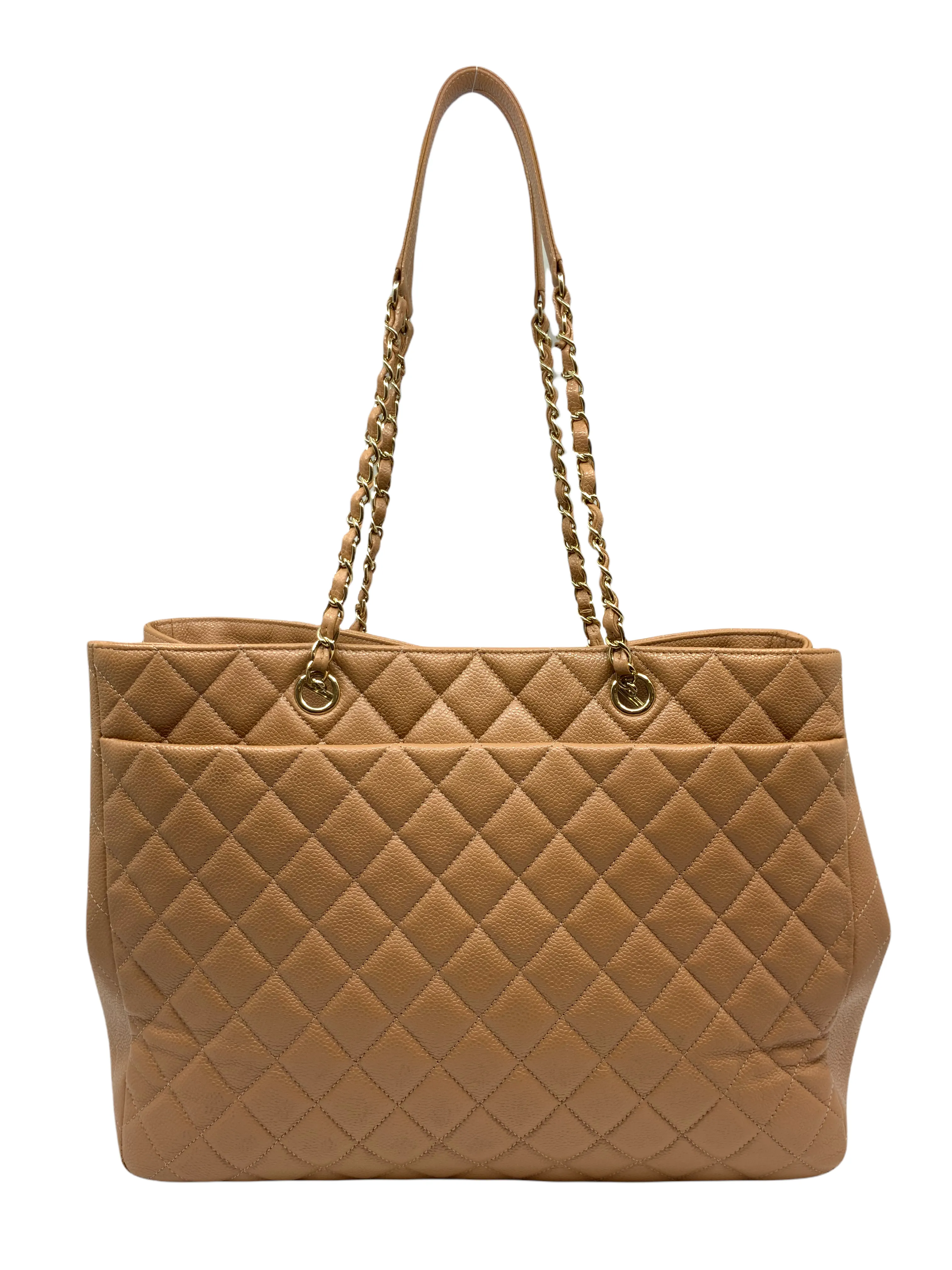 Chanel Calfskin Quilted Large CC Shopping Tote