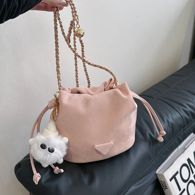 CL1154 - Crossbody Chain Bucket Bag