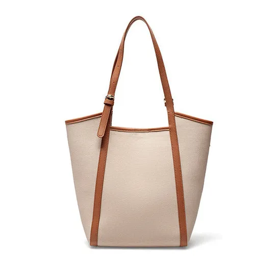 CL964 - Bella Genuine Leather Bucket Handbag