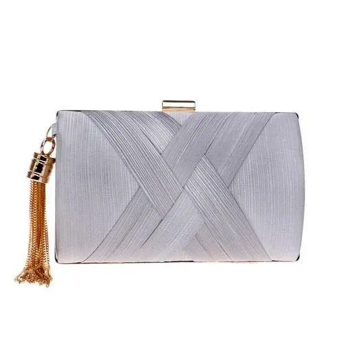 Classical Style Metal Tassel Lady Clutch Bag For Party