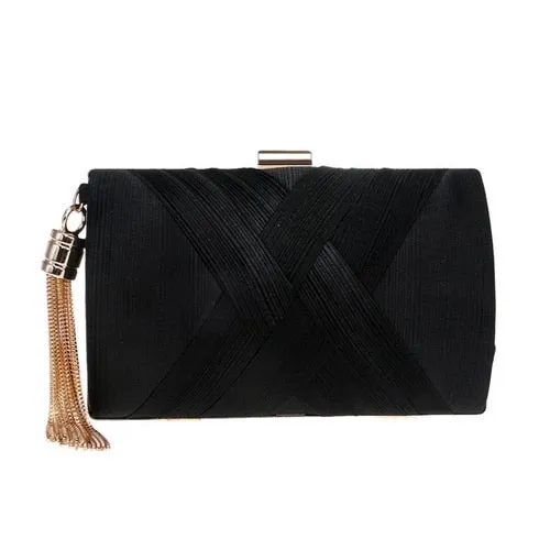 Classical Style Metal Tassel Lady Clutch Bag For Party