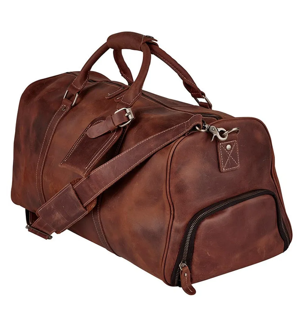 Cole Wheeler Leather Weekender