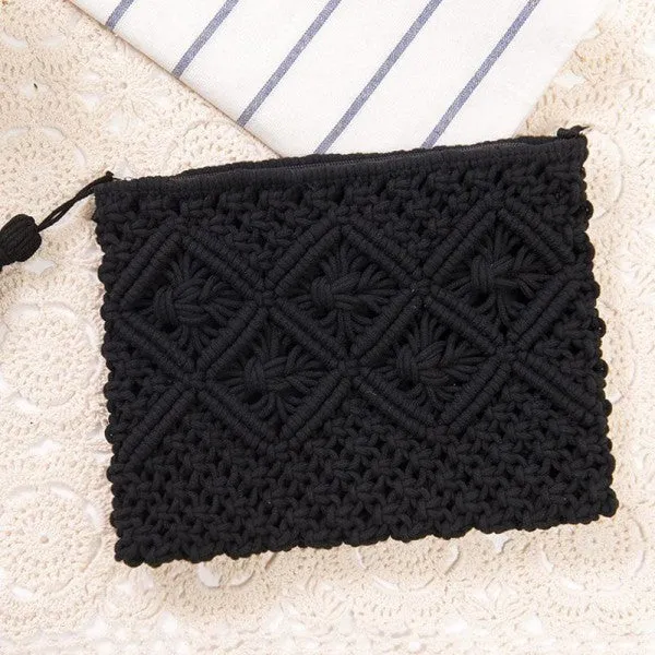 Crochet Clutch with Tassel