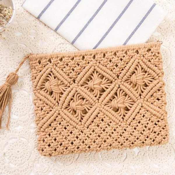 Crochet Clutch with Tassel