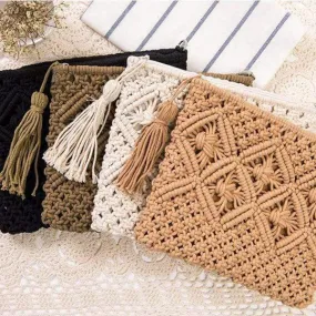 Crochet Clutch with Tassel