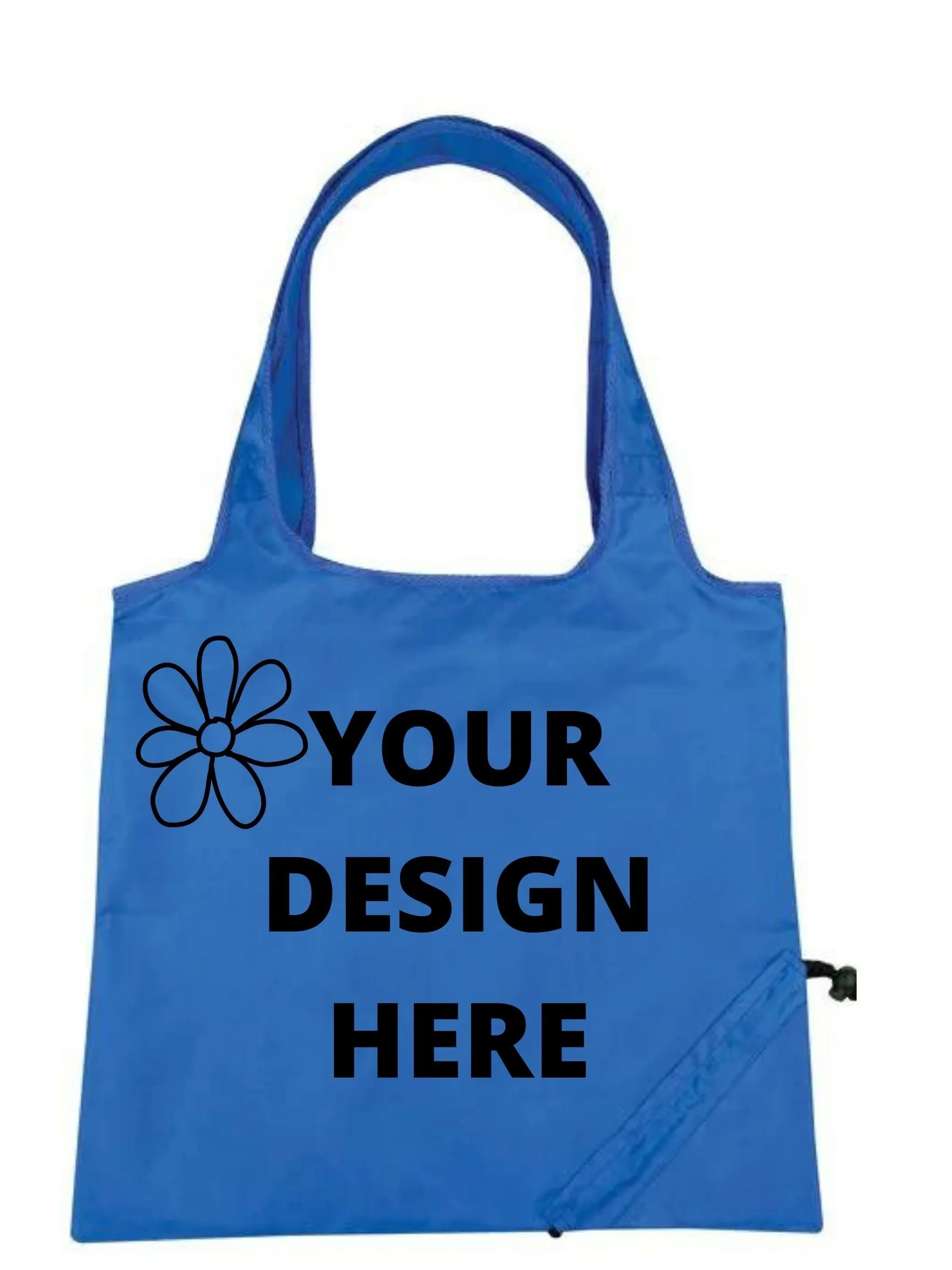 Custom Foldable Tote Bag With Top Cinch Closure