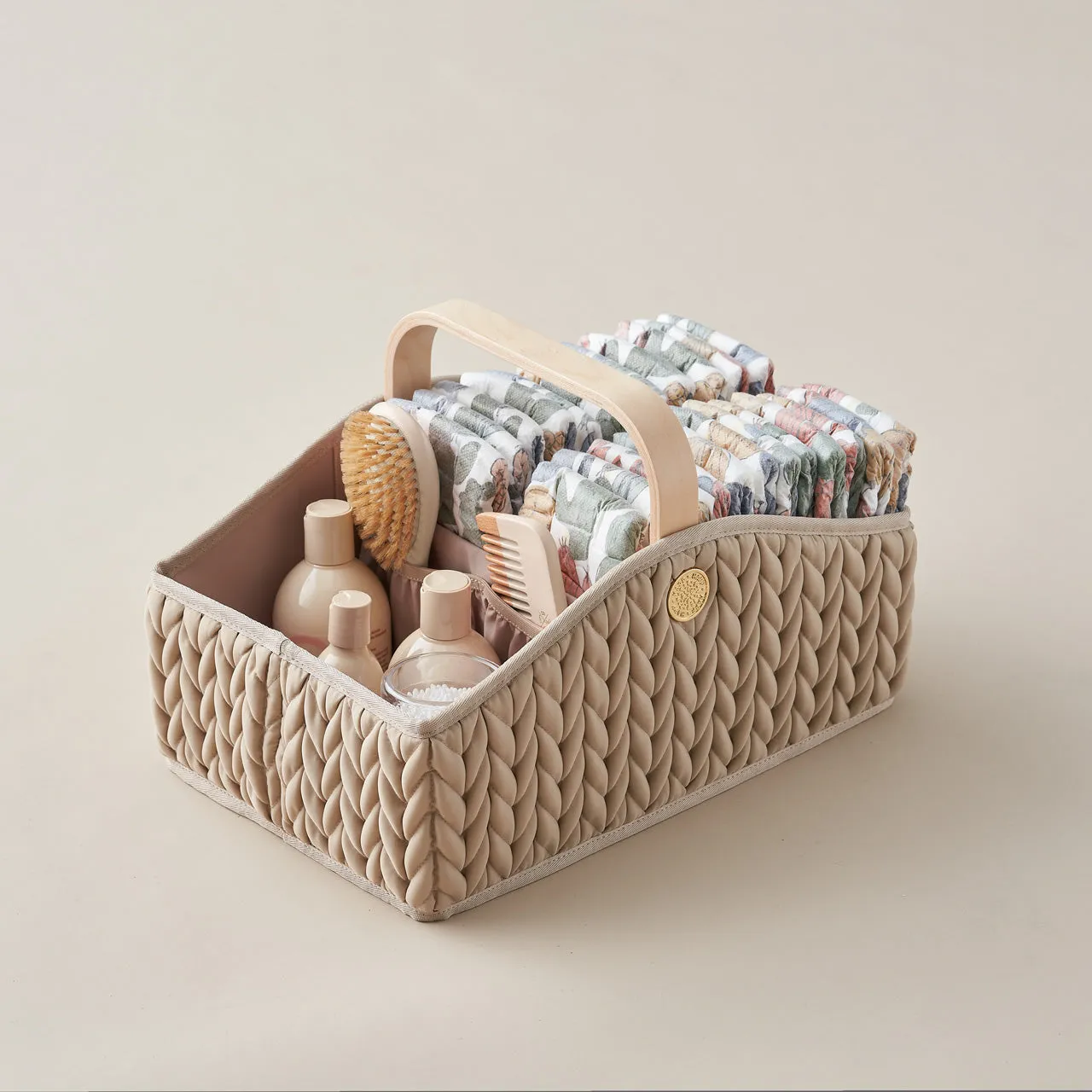 Diaper Caddy Beige