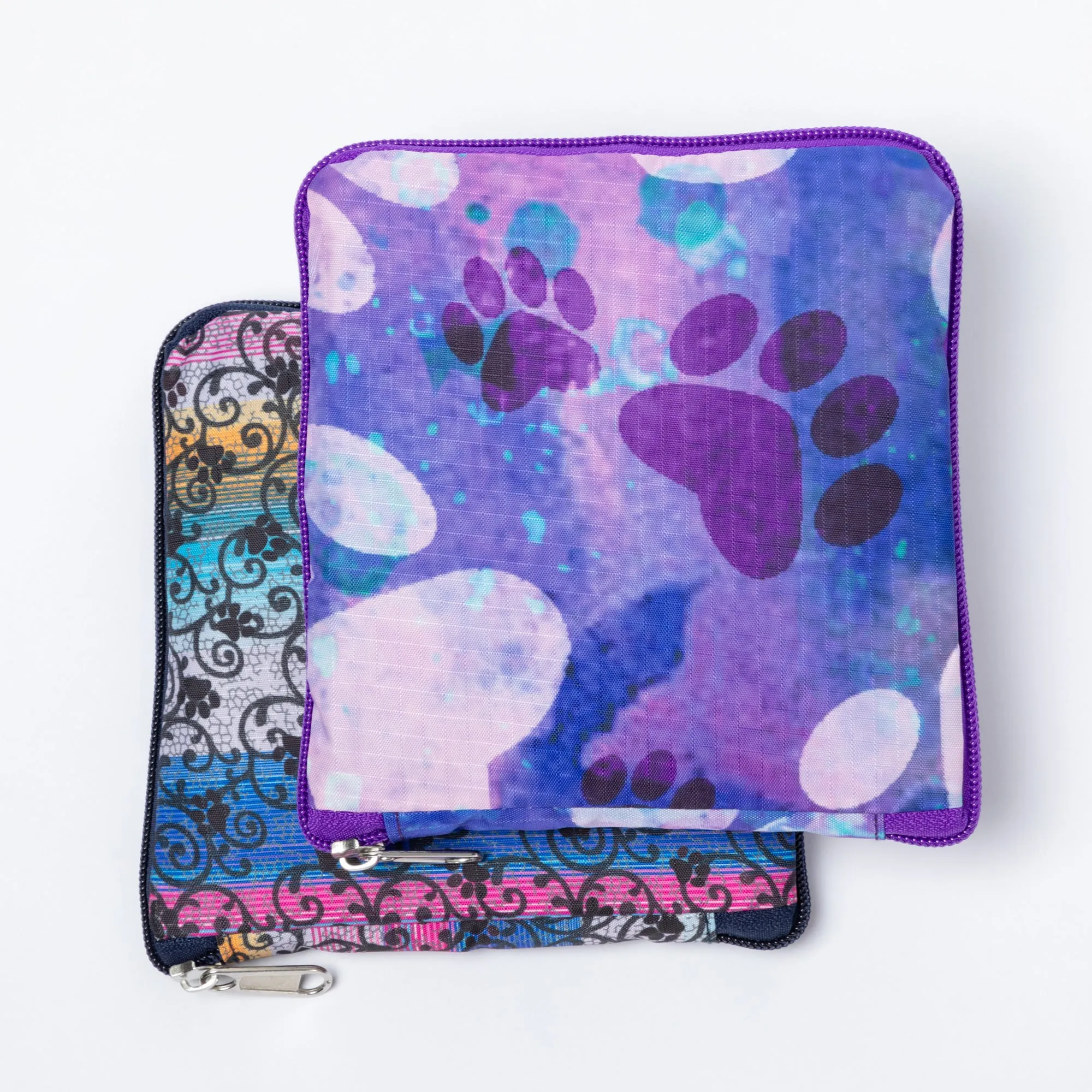 Extra Large Foldable Paw Print Tote Bag