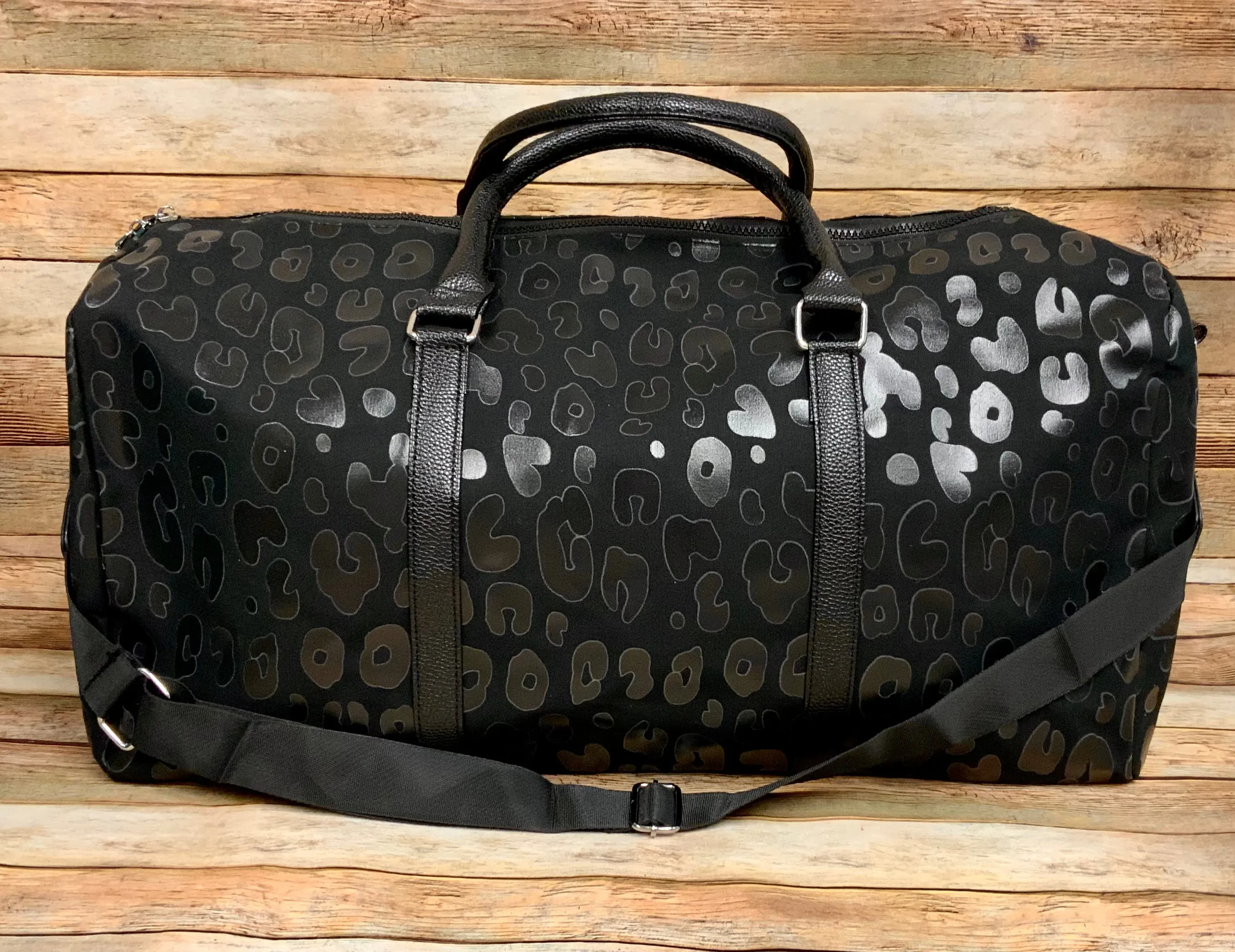 Fiona Leopard Accessory Bags, Duffle Bags and Tumblers (Sold Separately)