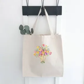 Floral Canvas Tote Bag