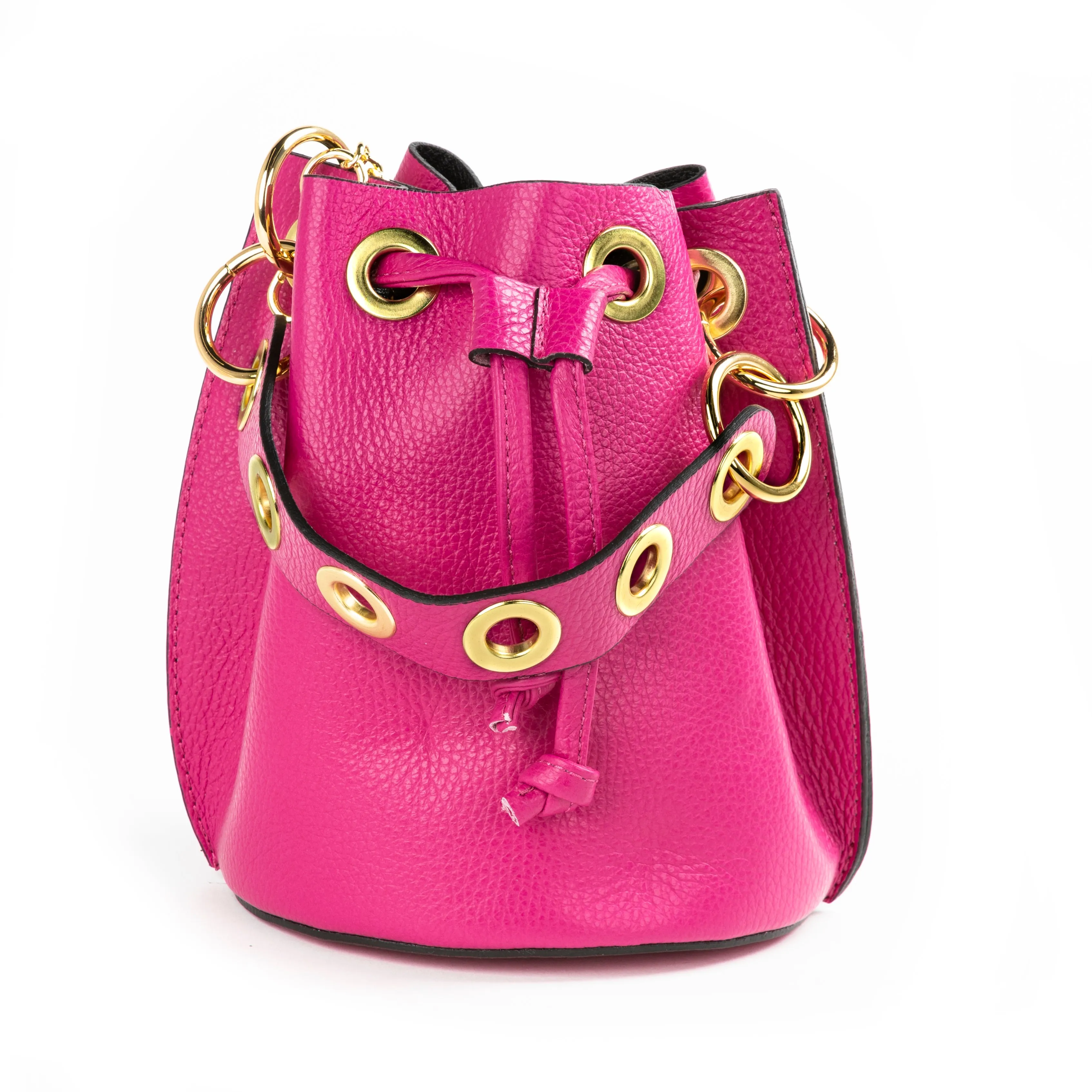 Germán Fuentes GF0441 LEATHER BUCKET BAG