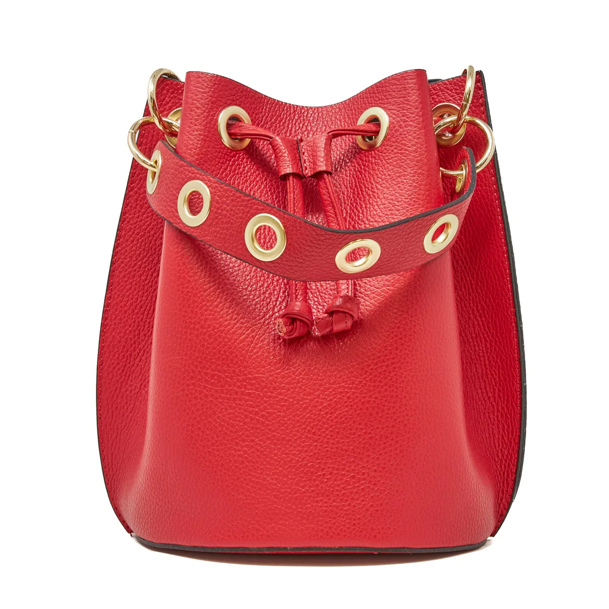 Germán Fuentes GF0441 LEATHER BUCKET BAG