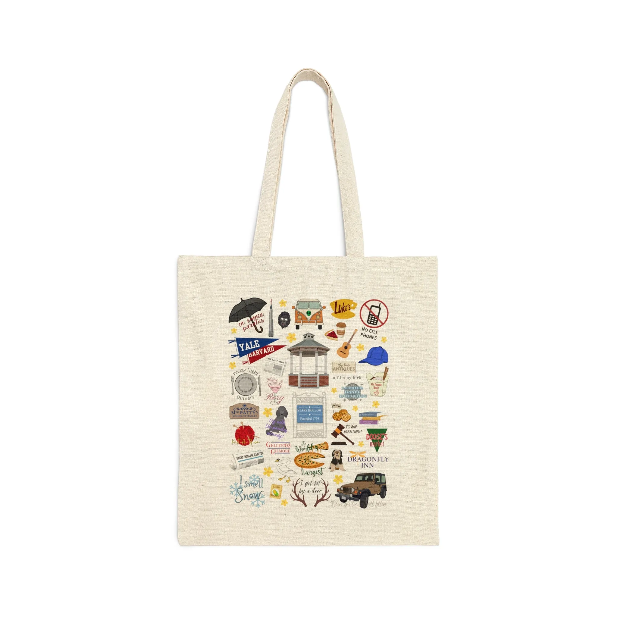 Gilmore Doodles Canvas Tote Bag