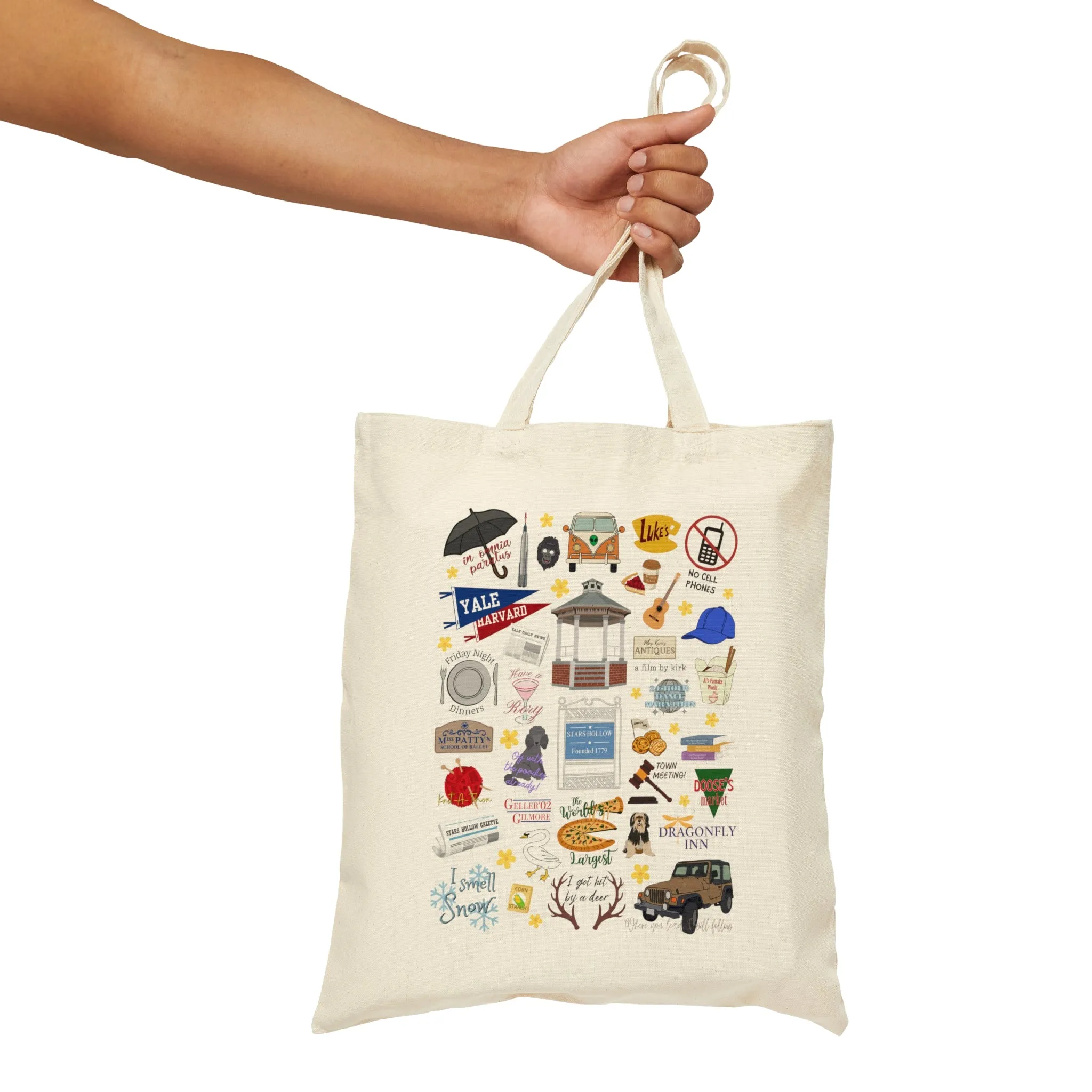 Gilmore Doodles Canvas Tote Bag