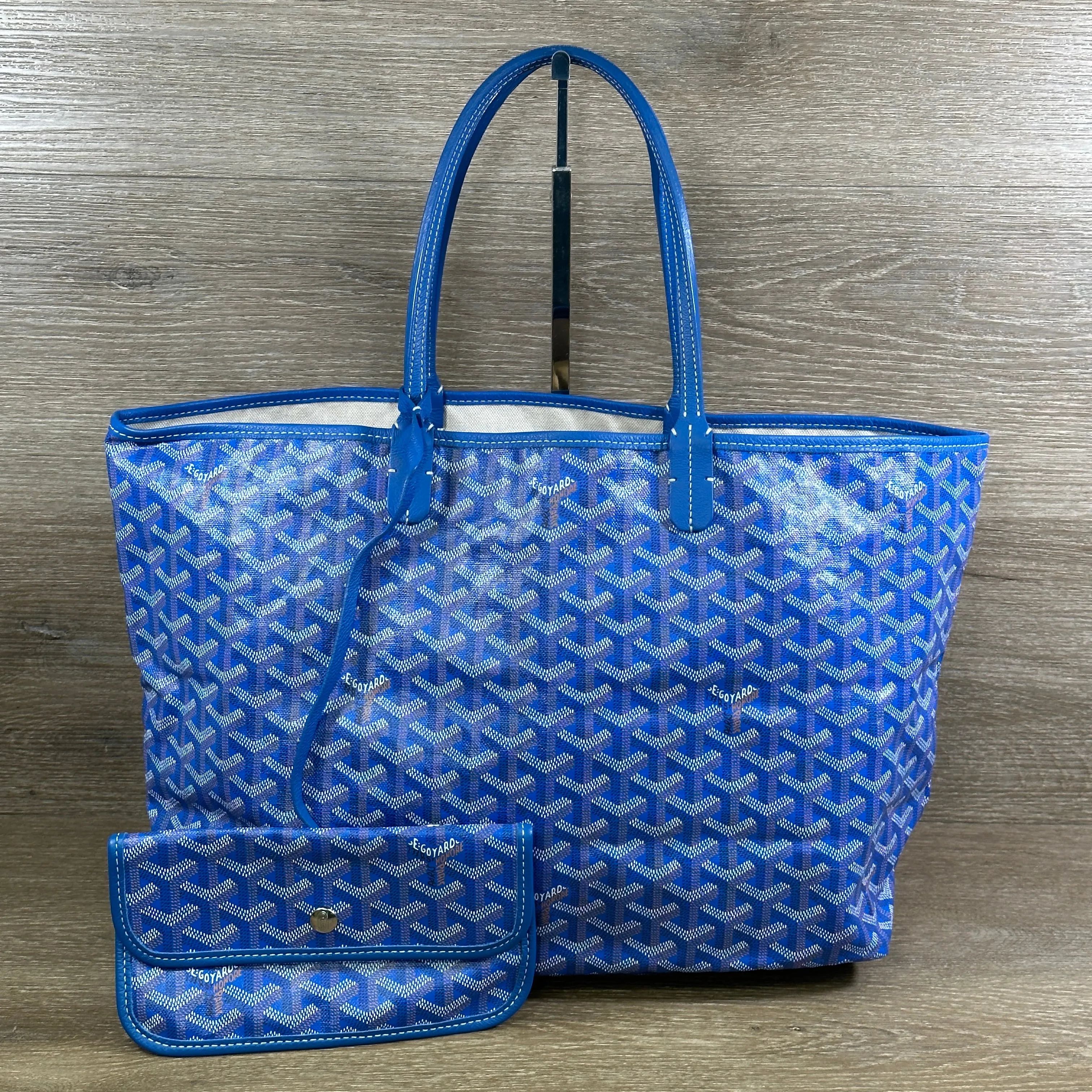 Goyard Goyardine St Louis PM Tote - Sky Blue