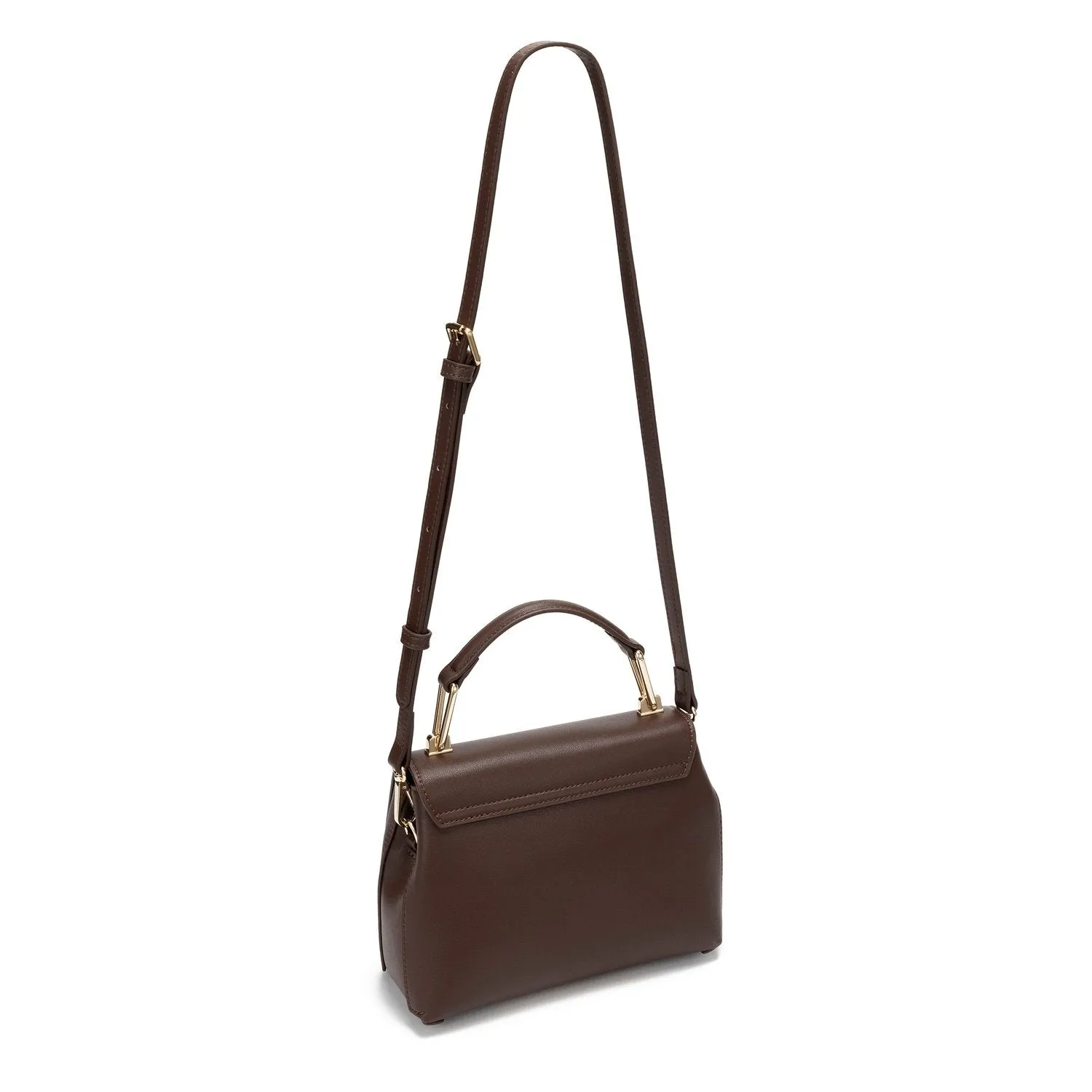 Grace Genuine Leather Handbag (Brown)