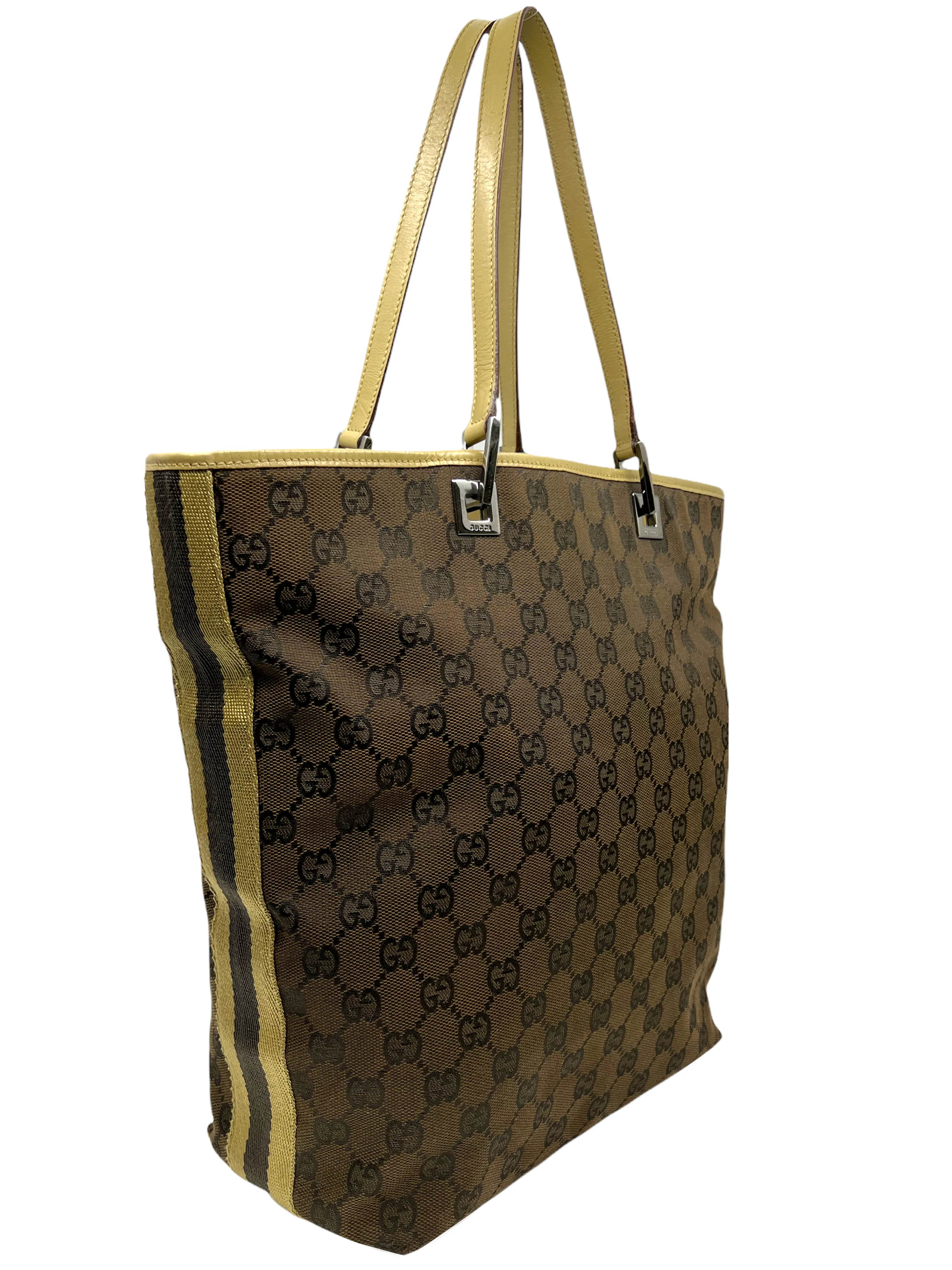 Gucci Vintage Monogram Canvas Tote Bag