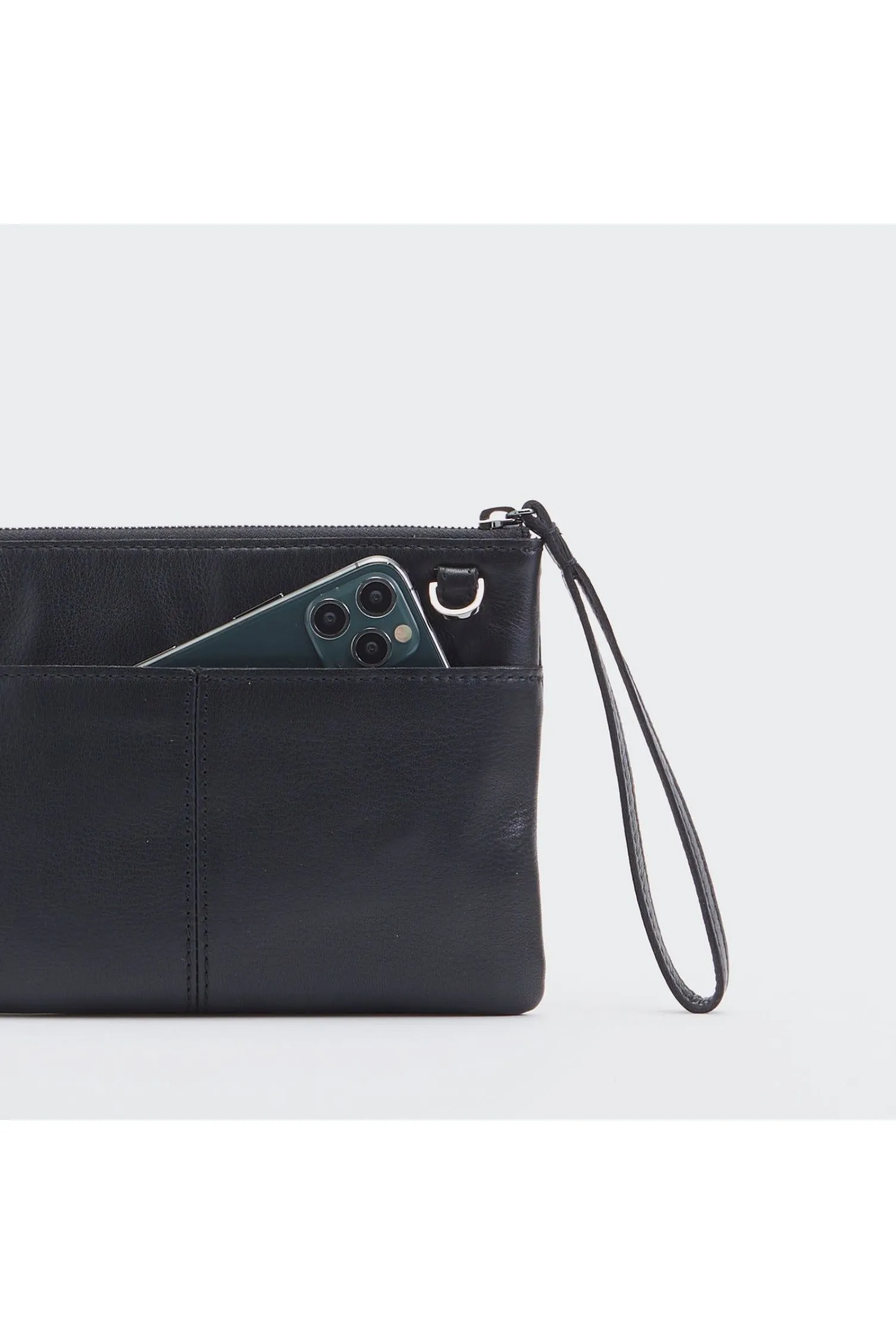 Hammitt Nash Small Clutch Crossbody Bag 14697 | Black/Gunmetal