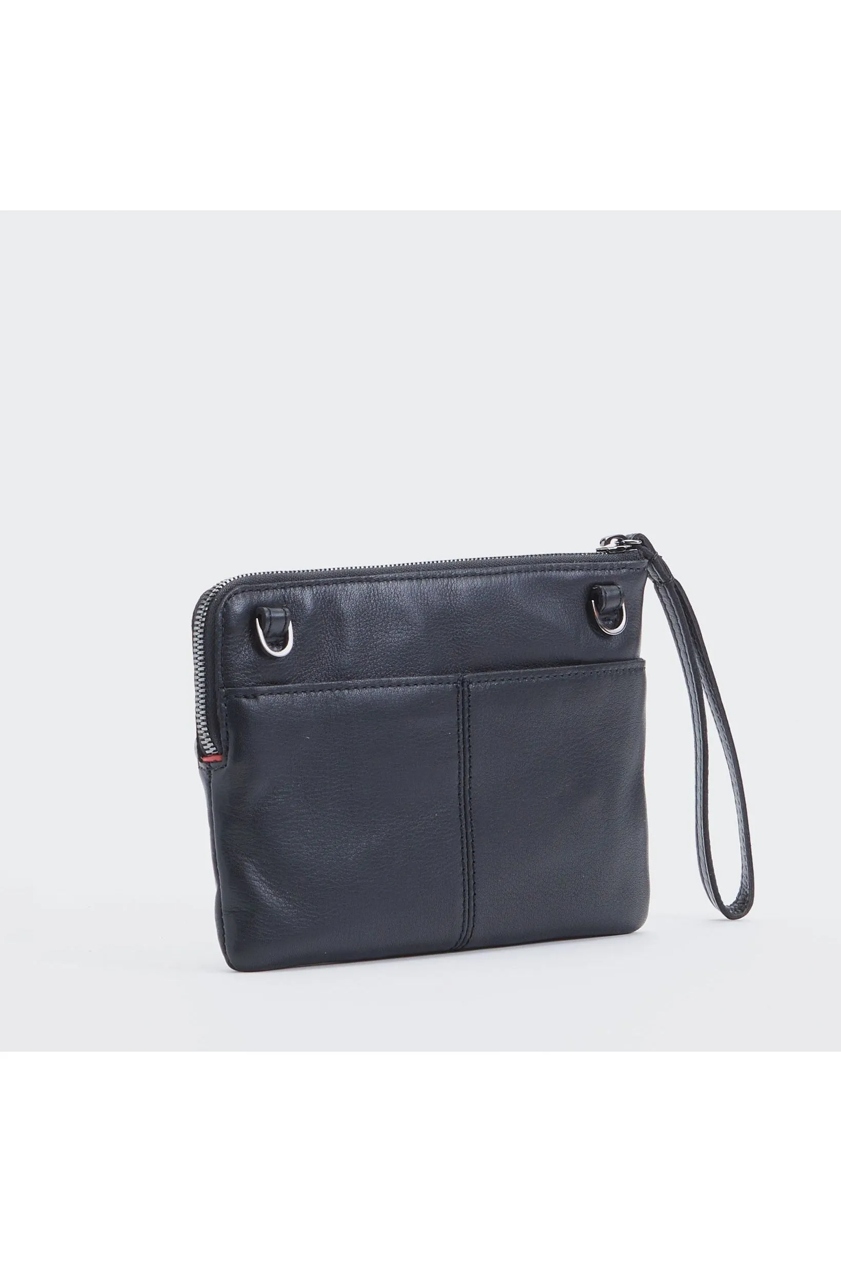 Hammitt Nash Small Clutch Crossbody Bag 14697 | Black/Gunmetal