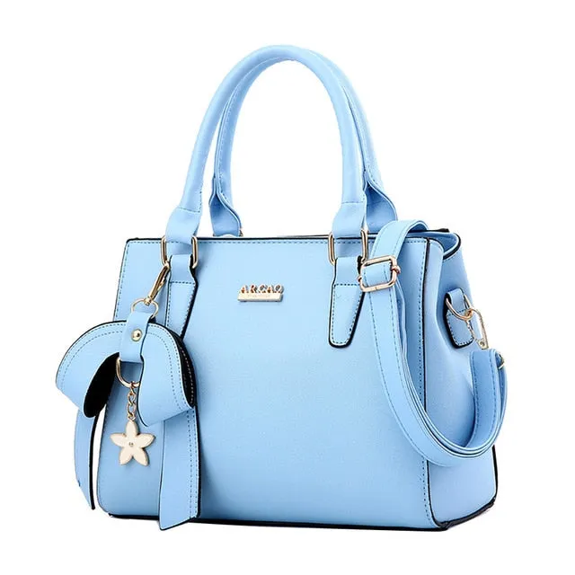 handbag women leather handbags Zipper High capacity