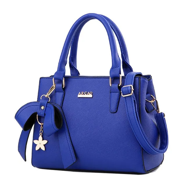 handbag women leather handbags Zipper High capacity