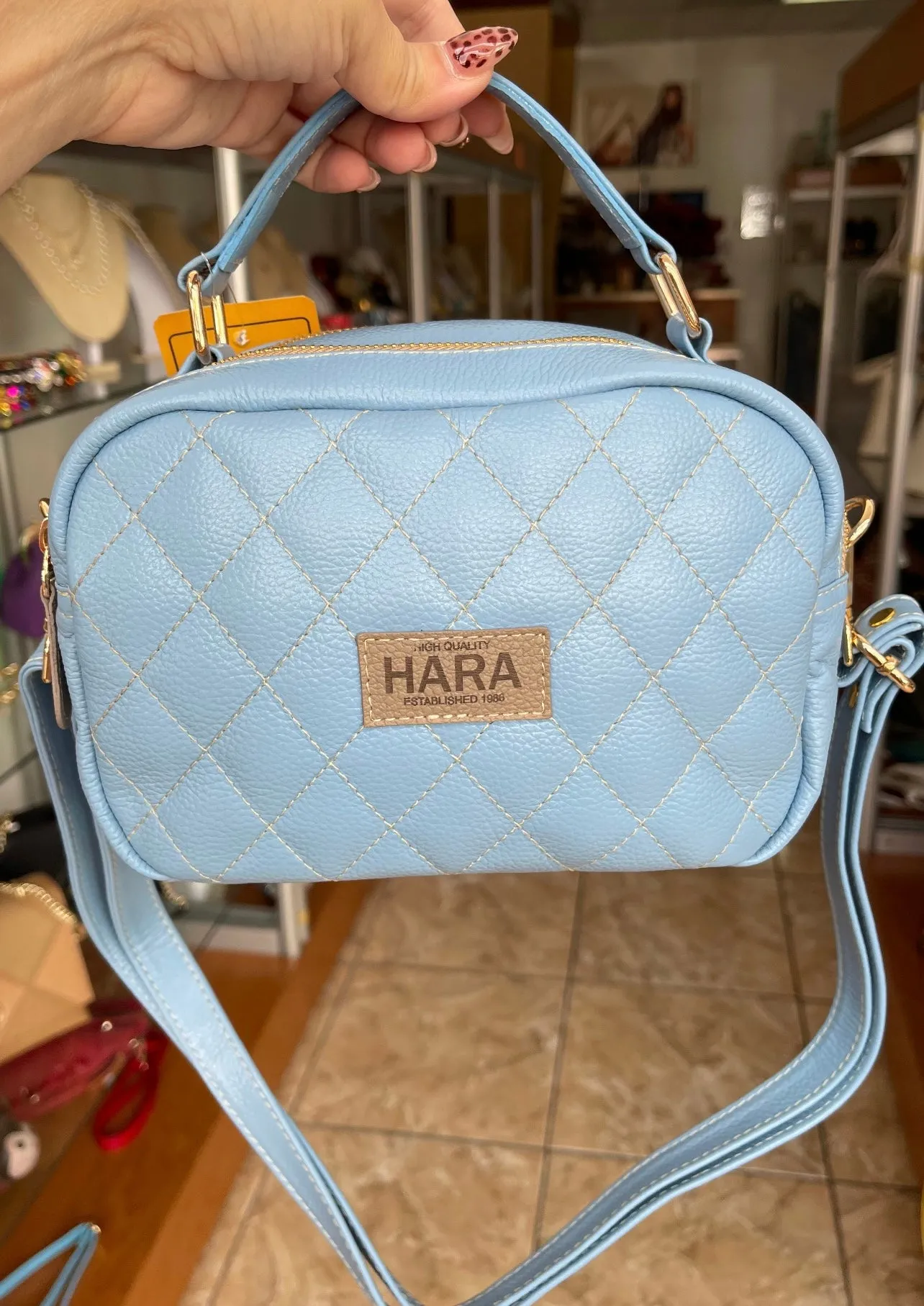 Hara Quilted Mini Bag