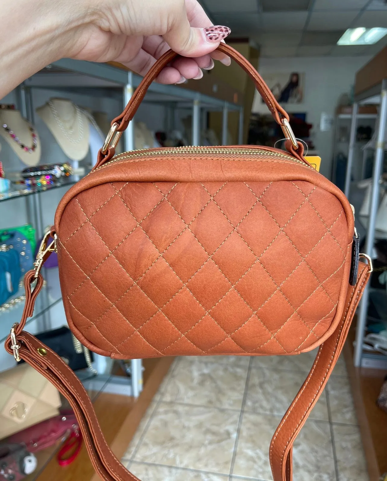 Hara Quilted Mini Bag