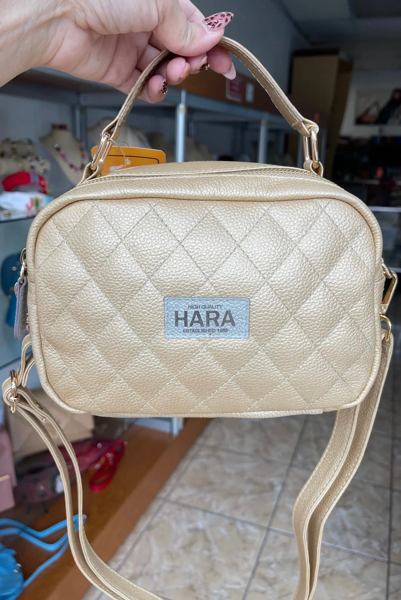 Hara Quilted Mini Bag