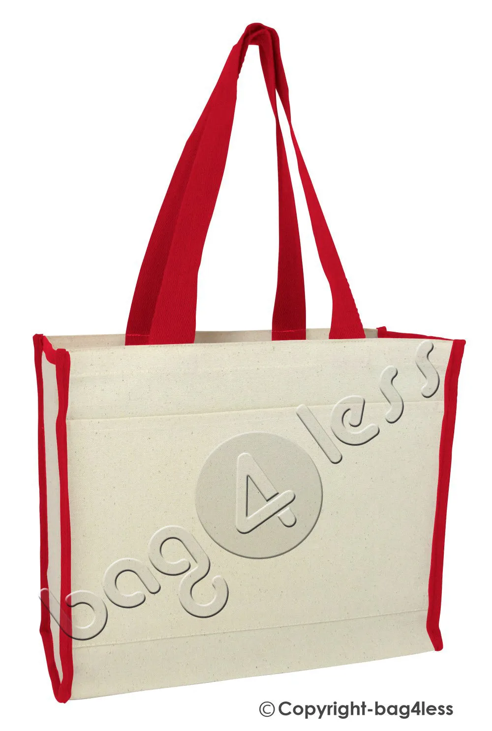 Heavy Canvas Gusset Tote Bag Two-Tone TF211