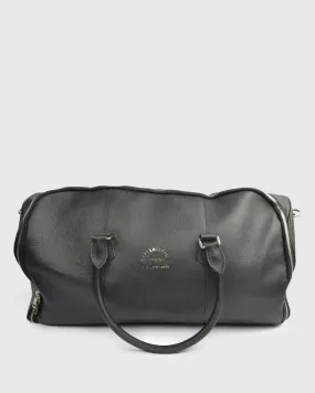 KARL LAGERFELD 8015930-990 BLACK CALF LEATHER TRAVEL BAG