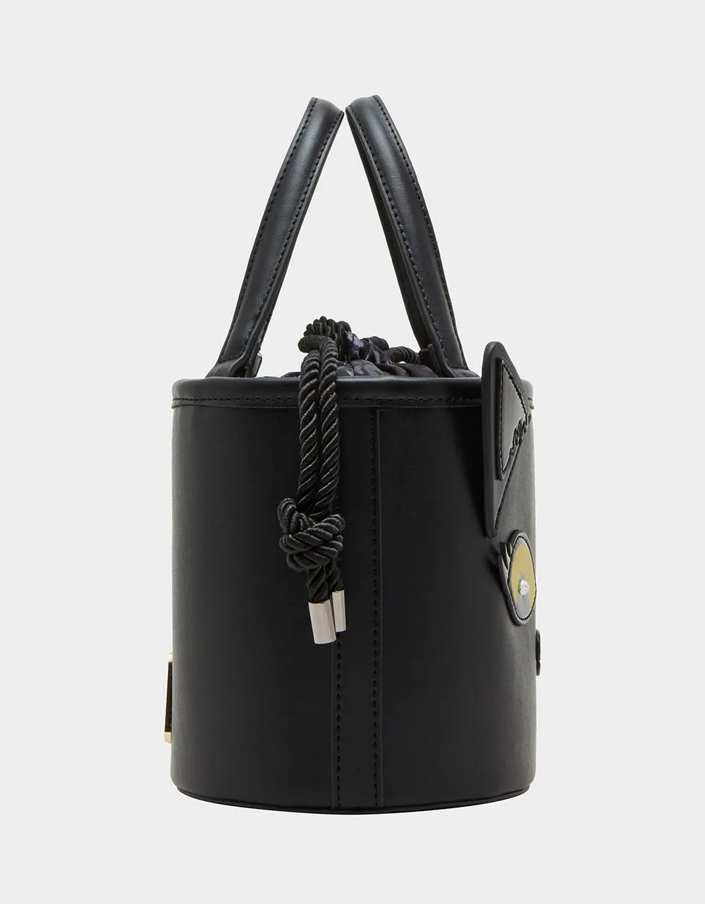 KITSCH GIMMIE CANDY CAT BUCKET BAG BLACK